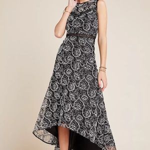 NWT Anthropologie x ML Monique Lhuillier Petra Lace Midi Dress Z512-39